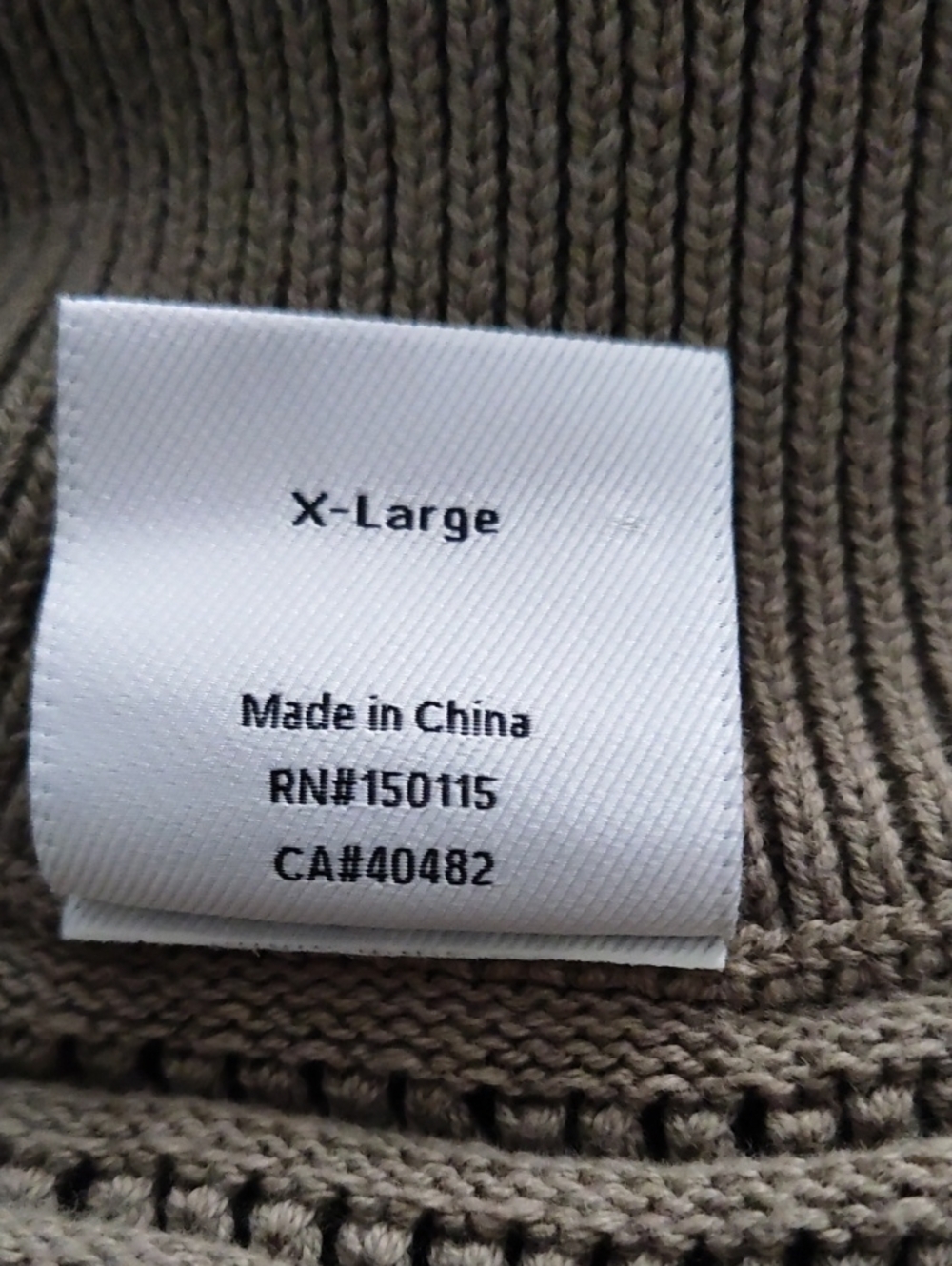 VARLEY Tara Pointelle Half-Zip Cotton Knit Sweater Sage Green XL - Picture 10 of 13